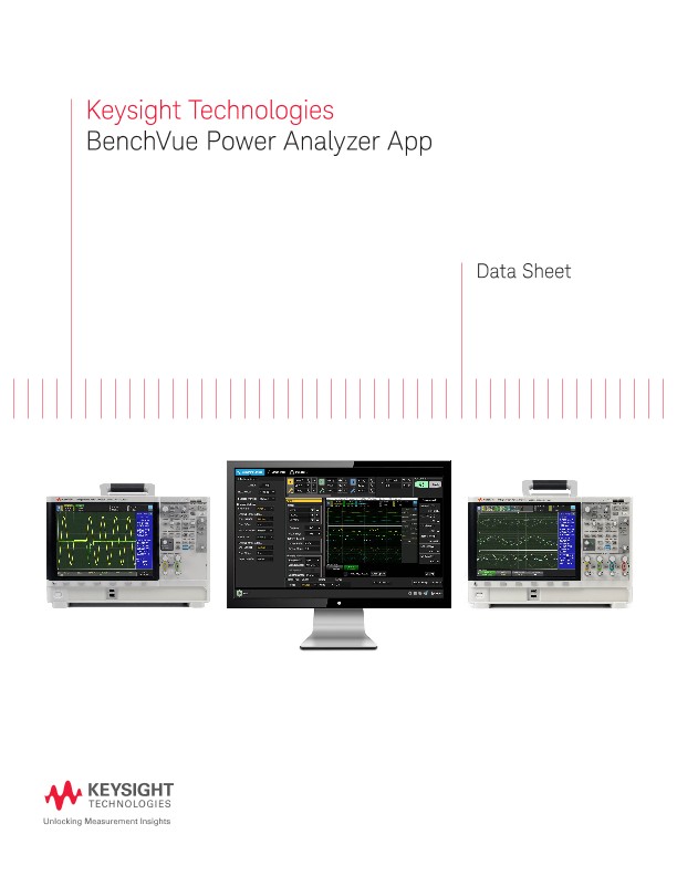 BenchVue Power Analyzer App PDF Asset Page Keysight